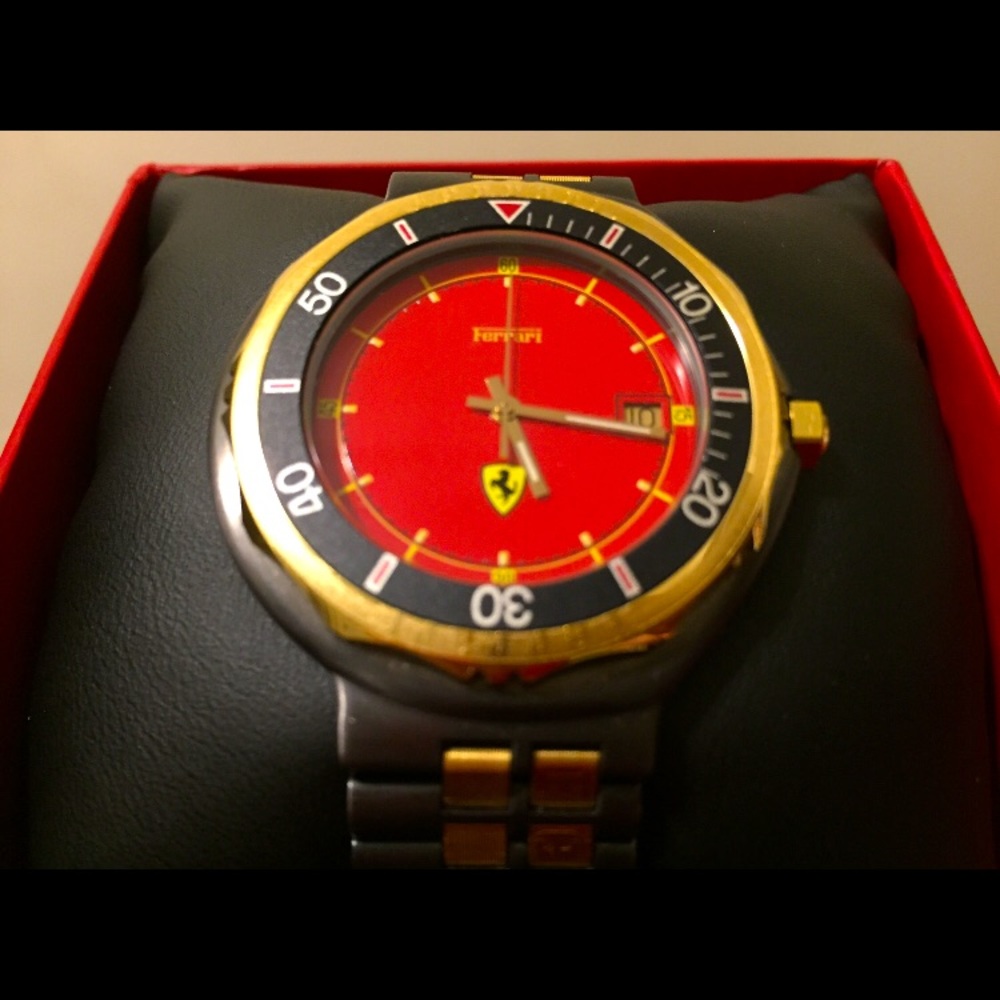 80's VINTAGE CARTIER FERRARI FORMULA TIMEPIECE MINT CONDITION